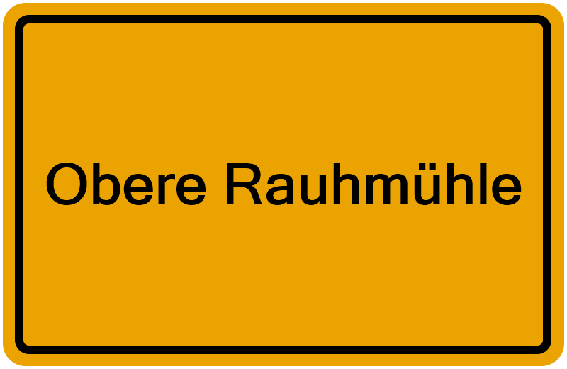 Handelsregisterauszug Obere Rauhmühle